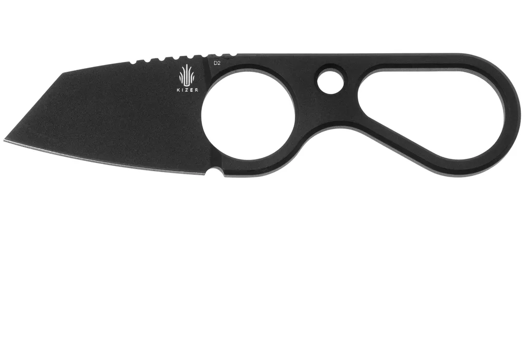 Kizer Bowtie 1061A2 Black D2, couteau de cou