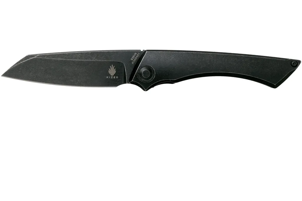 Kizer M_STEALTH KI3564A1 Black Titanium couteau de poche, Joel Scott-Turner design