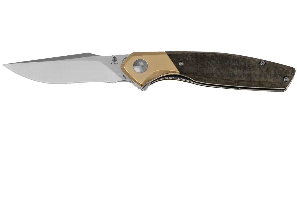 Kizer Vanguard Grazioso, micarta, N690, V4572N2 couteau de poche