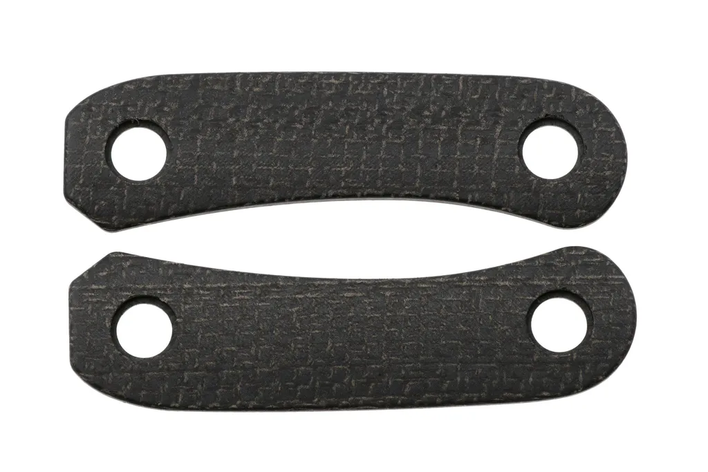 Knafs Lander 4 Knife Scales 00528 Black Burlap Micarta, plaquettes de manche