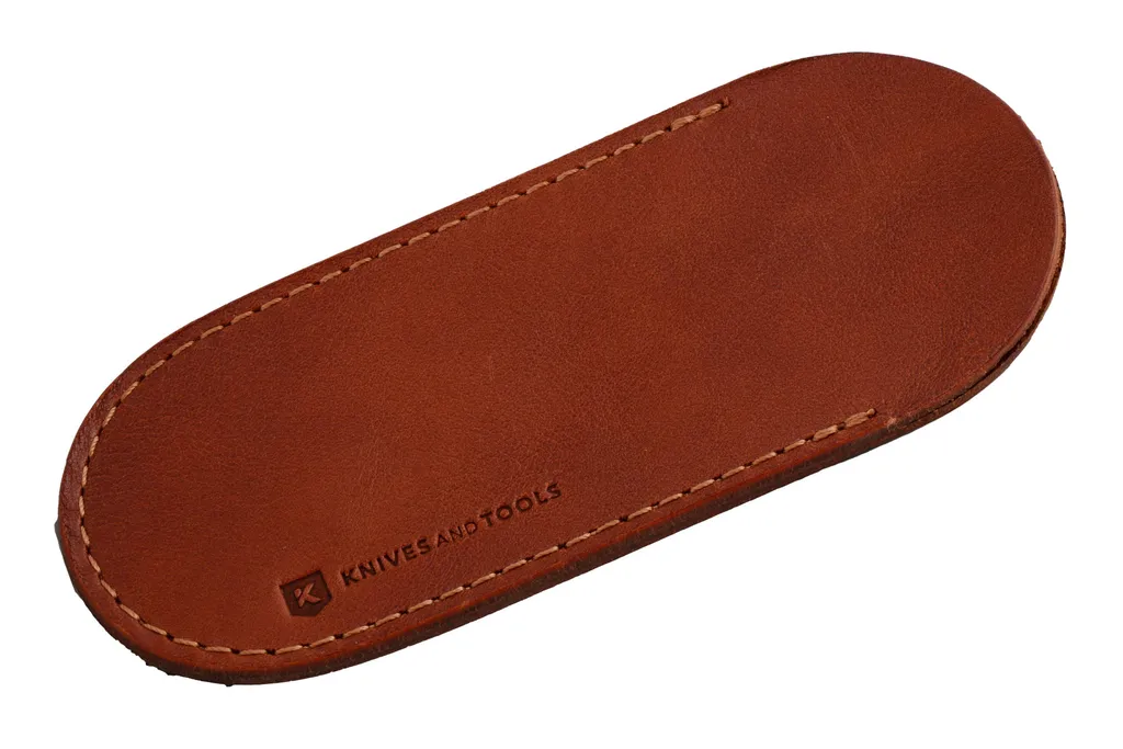 Knivesandtools Leather Sheath, Cognac, Large, étui
