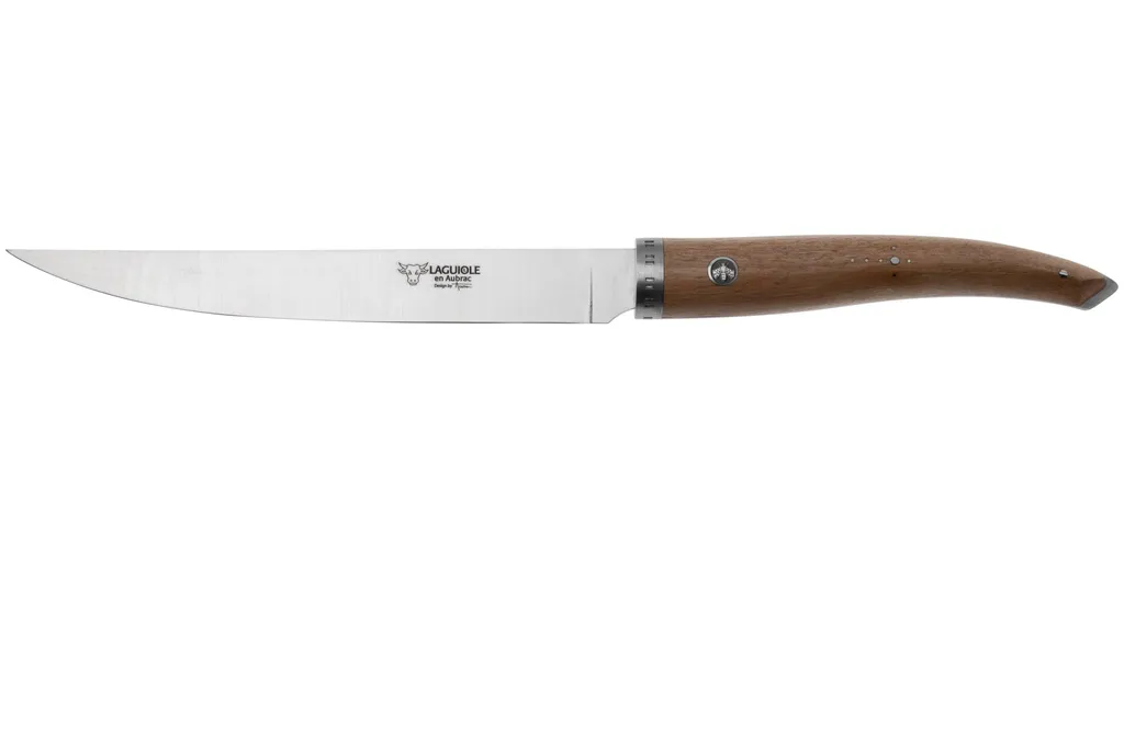 Laguiole en Aubrac Gourmet FGO20NOI bois de noyer, couteau à désosser, 20 cm