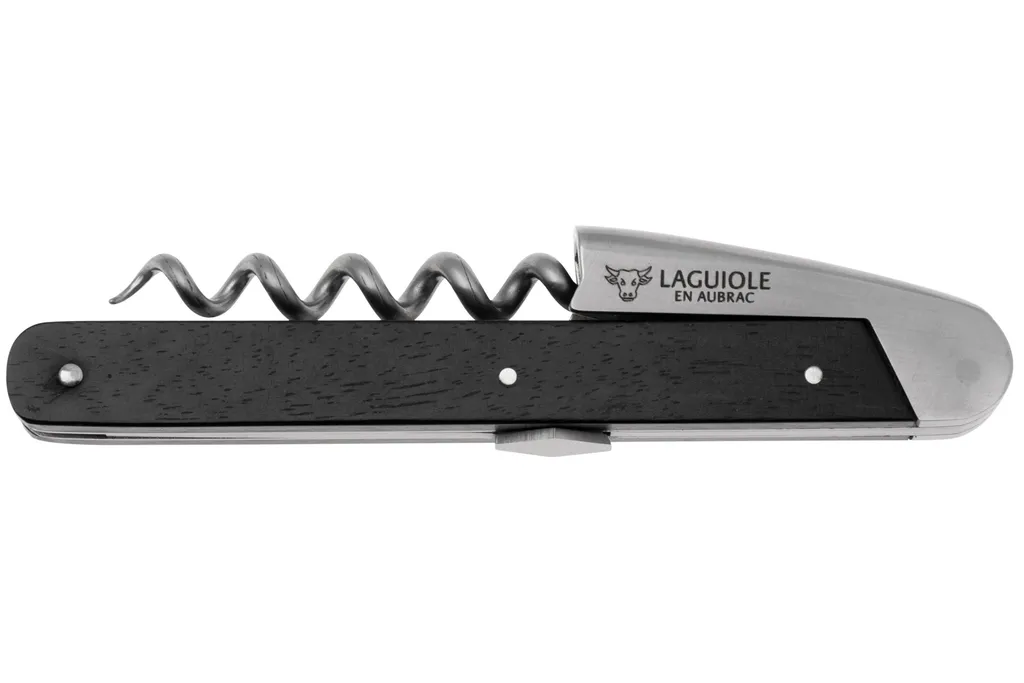 Laguiole en Aubrac Wine Opener SOP99SBE Ebony, couteau sommelier, Andre & Michel Bras Edition