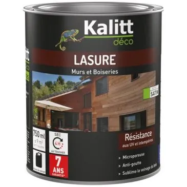 Lasure bois 7 ans 0.75 L chêne clair - KALITT DECO