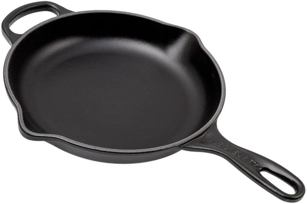 Le Creuset skillet en fonte 23 cm rond, noir