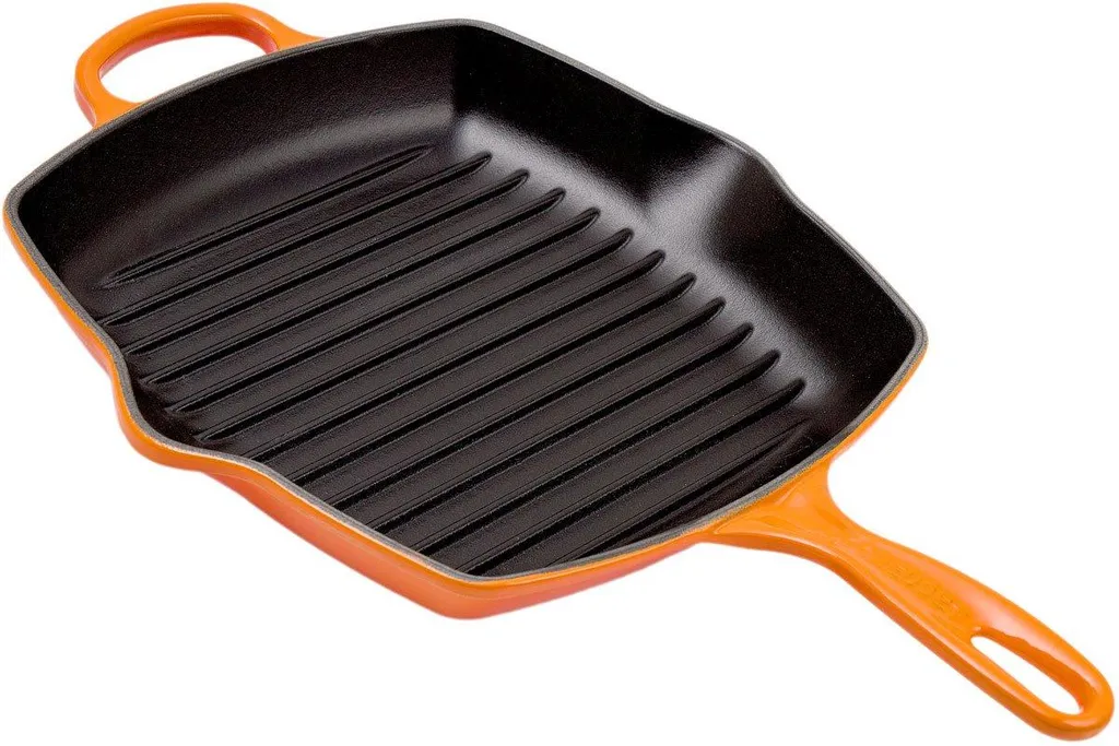 Le Creuset skillet gril 26cm carré, orange