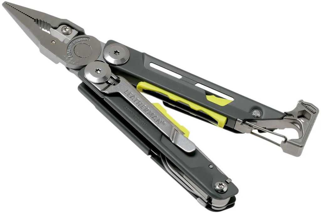 Leatherman Signal Granite Grey pince multifonction de survie 832737, étui nylon