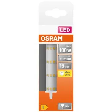 Led crayon 118mm 15w r7s 1521lm 2700K chaud boite de 1 - OSRAM