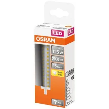 Led crayon 118mm 15w r7s chaud boite de 1 - OSRAM