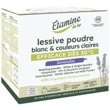 Lessive en poudre Lavandin 40 lavages 2 kg - ETAMINE DU LYS