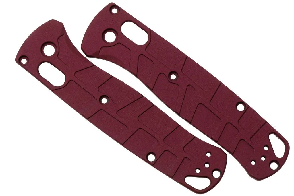 Lex Custom Benchmade Bugout 535 Scales BUTH320 Turtle Cranberry Frost Titanium, plaquettes de manche