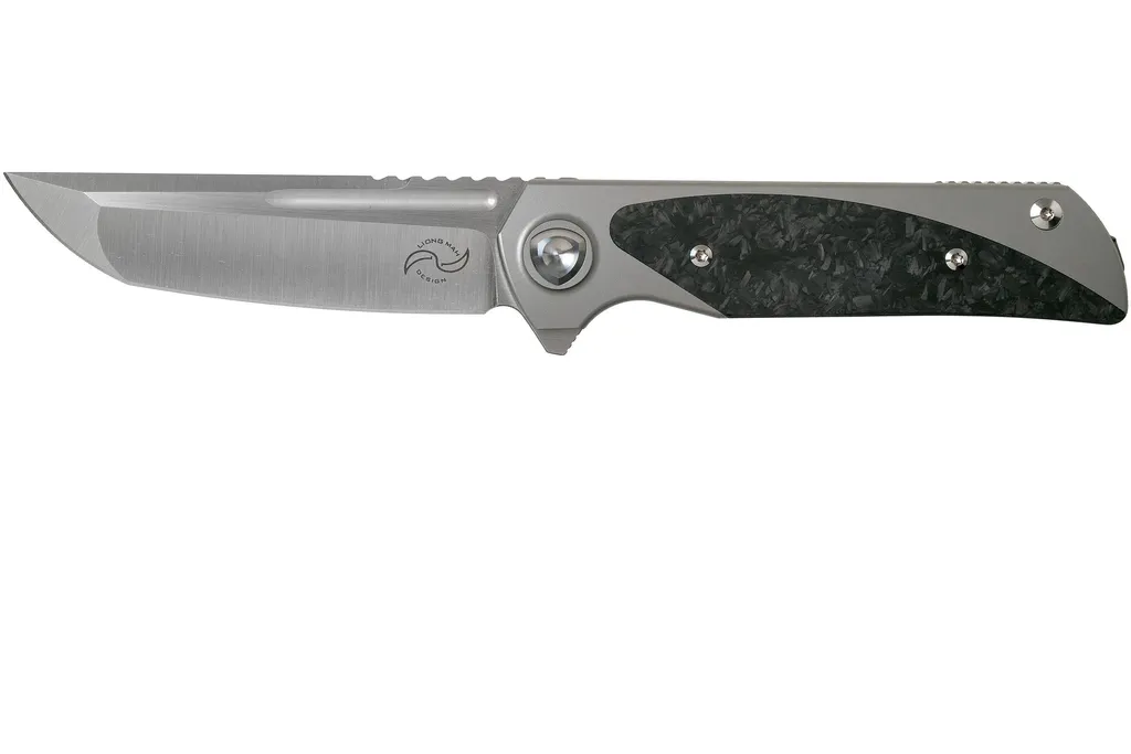 Liong Mah Warrior Two V3 Marble Carbon Fiber couteau de poche