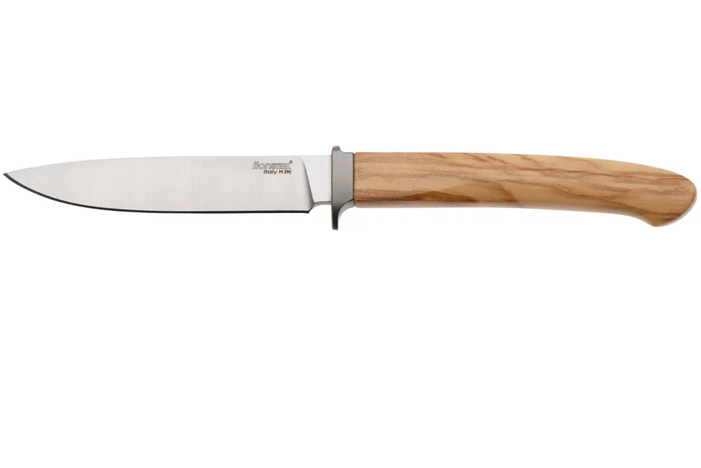 LionSteel Ago AG1-UL Olive Wood, Titanium Guard, couteau à lame fixe