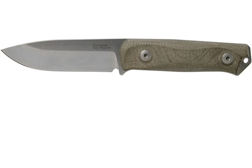 LionSteel B41 Green Canvas Micarta G10 B41-CVG couteau de bushcraft