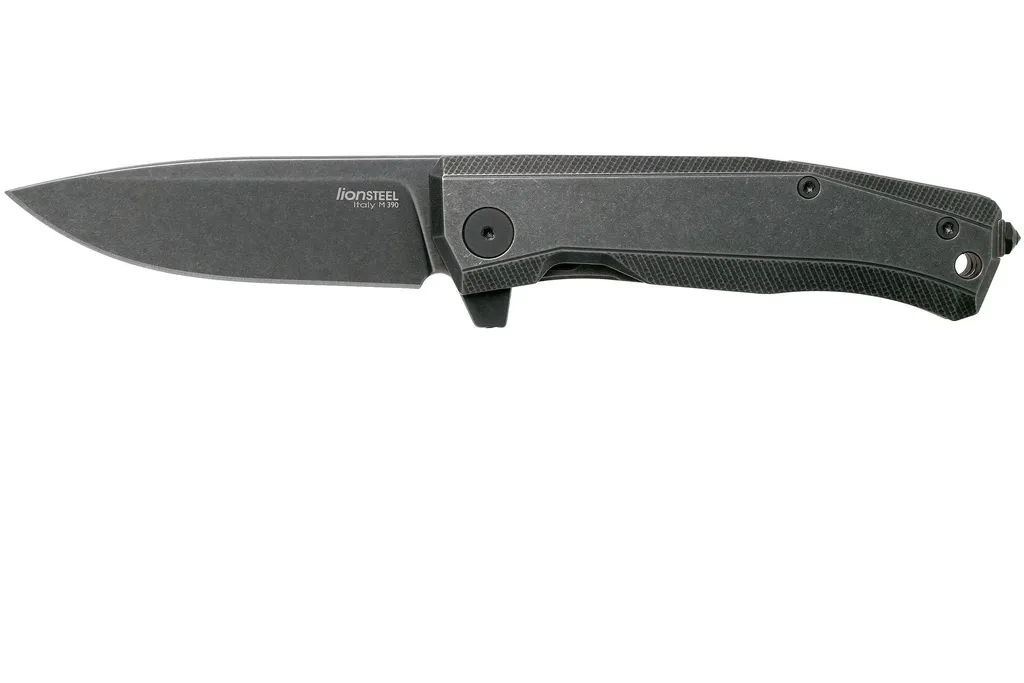 LionSteel Myto MT01B-BW Full Black couteau de poche, Molletta design
