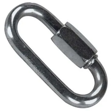 Maillon rapide - à vis - D7  mm - acier zingué - lot de 2 - VYNEX