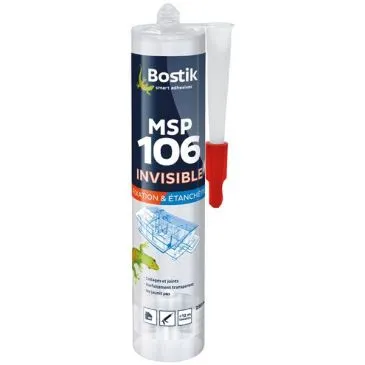 Mastic fixation MS 106 - invisible - 290 mL - BOSTIK