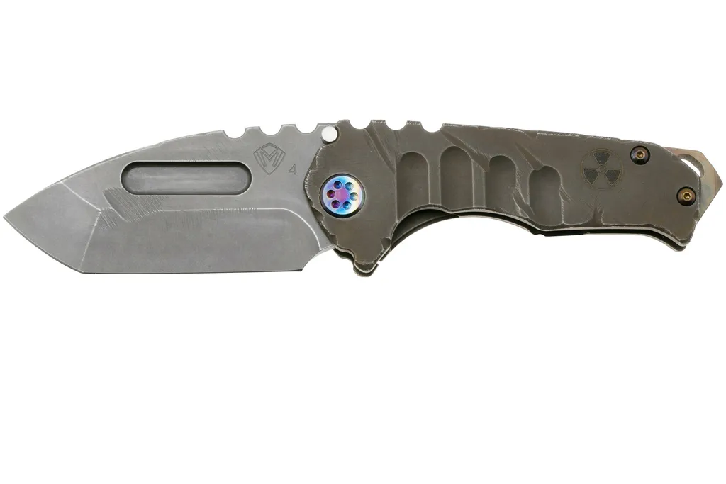 Medford Praetorian Genesis T 25-GNT-03 S45VN Fallout Tanto Blade, Fallout Handles, Flamed Hardware et Flamed Clip, couteau de poche