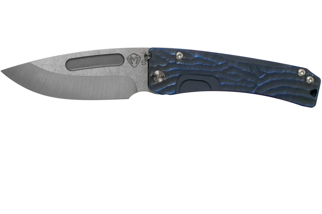 Medford Slim Midi Marauder S35VN Blue Bark Handle, Tumbled blade couteau de poche