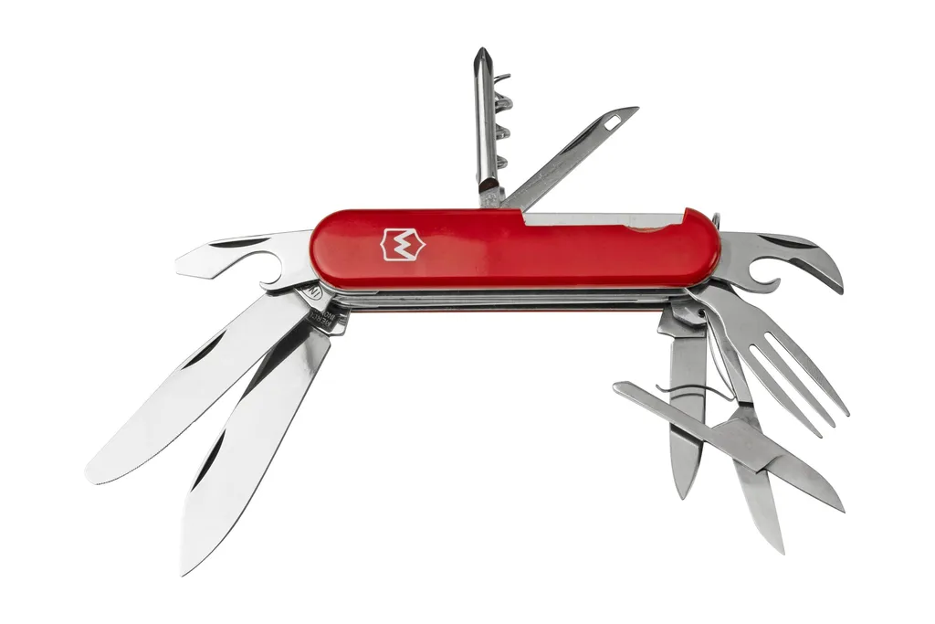 Mercury Multi-Tool Knife 913-12MC Red, 12 fonctions, couteau de poche