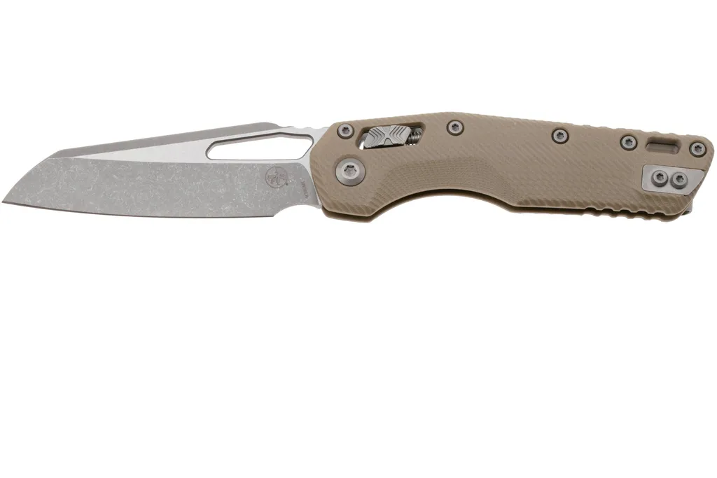 Microtech MSI Standard Issue 210-10APFLGTTA, Apocalyptic Stonewashed M390MK, Fluted Tan G10 couteau de poche