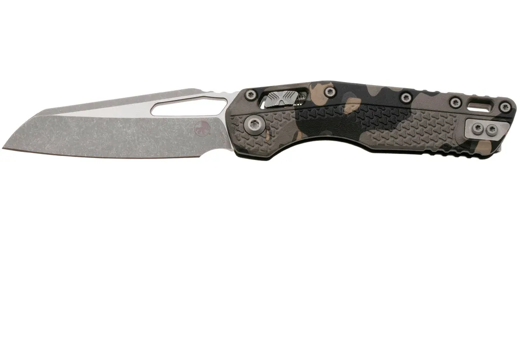 Microtech MSI Standard Issue 210T-10APPMTC, Apocalyptic Stonewashed M390MK, Tactical Camo Tri-Grip Polymer couteau de poche