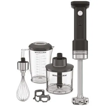 Mixeur plongeant sans fil + acc sans batterie Noir Réglisse - 5KHBRV05BM - KITCHENAID