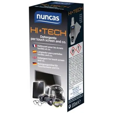 Nuncas High Tech nettoyant écran tactile avec chiffon 100ml - NUNCAS