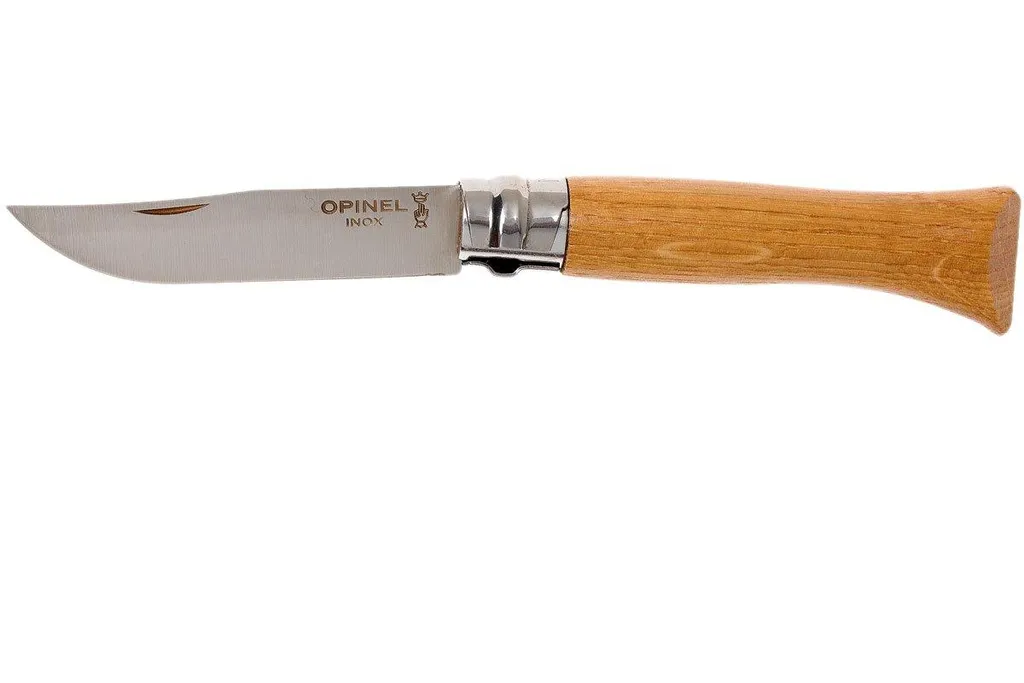 Opinel couteau de poche No. 6 Gamme de luxe, Inox, chêne