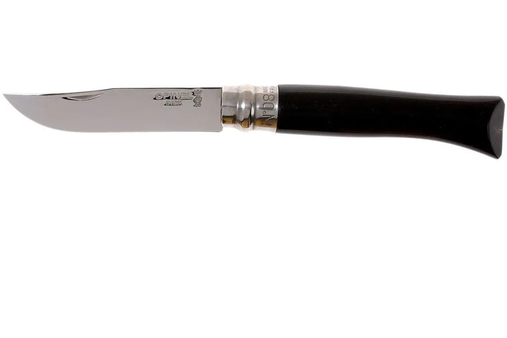 Opinel couteau de poche No. 8 Gamme de luxe, Inox, corne de buffle