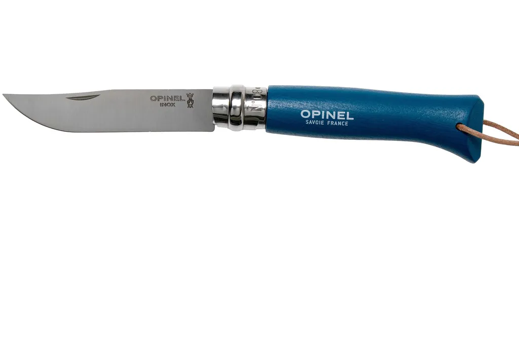 Opinel N°08 Baroudeur, couteau de poche bleu