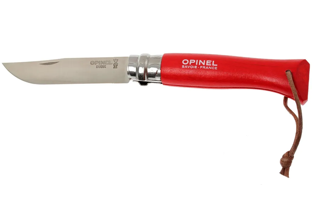 Opinel No. 08 couteau de poche Trekking, Rouge