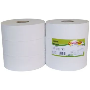 Papier hygiénique blanc rouleau de 350m - OUATINELLE