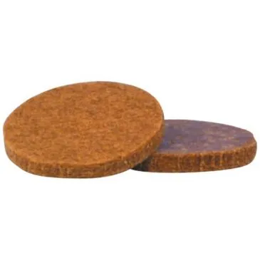 Patin adhésif - feutre - marron - 28 mm - sachet de 6 - ISO