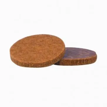 Patin adhésif - feutre -marron - 33 mm - sachet de 6 - ISO