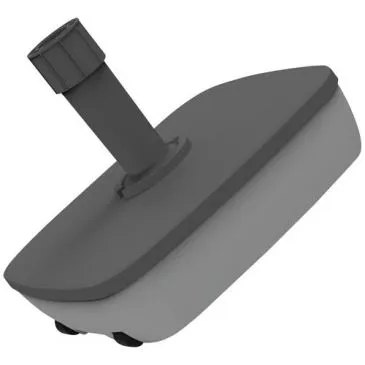 Pied de parasol carré 25l à remplir gris béton - EDA