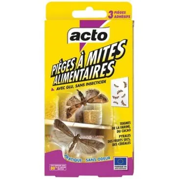 Piège à glu à mites alimentaires x 3 - ACTO