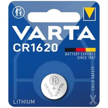 PILE LITHIUM BOUTON CR1620 BLISTER DE 1 - VARTA