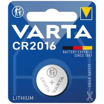 PILE LITHIUM BOUTON CR2016 BLISTER DE 1 - VARTA