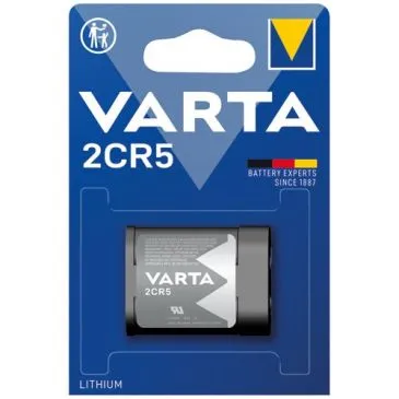 Pile lithium photo 2CR5 6V professionl blister de 1 - VARTA