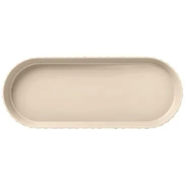 Plat à cake 37 x 15 cm Crème - Paestum Minerva - BLIM PLUS