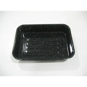 Plat four rectangulaire émail noir 36cm - Kitchen Roc - KITCHEN FUN