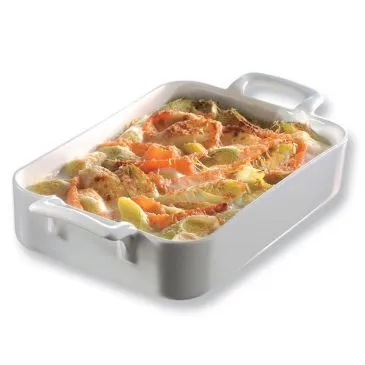 Plat rectangle 30 x 21.5 x 6.5 cm Blanc - Belle Cuisine - REVOL