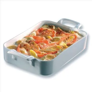 Plat rectangle 34 x 25 x 6.5 cm Blanc - Belle Cuisine - REVOL