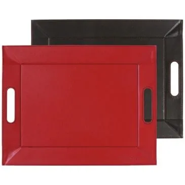 Plateau bicolore réversible 45 x 35 cm Rouge / Noir - FREEFORM