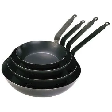 Poêle 28 cm en tôle bleuie - La Lyonnaise - DE BUYER