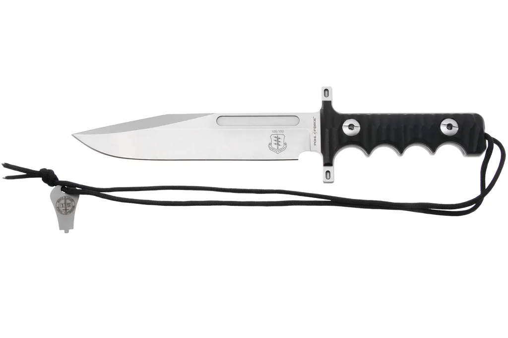 Pohl Force Quebec Two Special Forces Urban 2445, Stonewashed D2, Black G10, Limited Edition couteau de survie