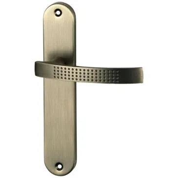Poignée de porte intérieur - Audace - sur plaque - entraxe 195 mm - finitio - ALPERTEC