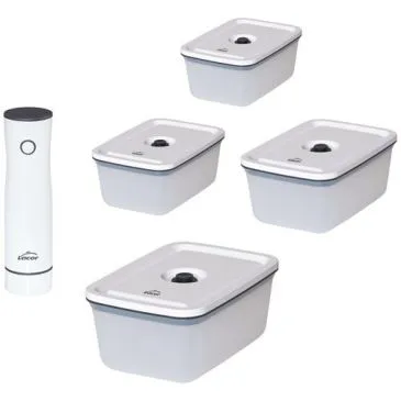 Pompe sous vide + 4 boîtes - Smart - LACOR