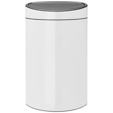 Poubelle 40 L Blanche - Touch Bin - BRABANTIA